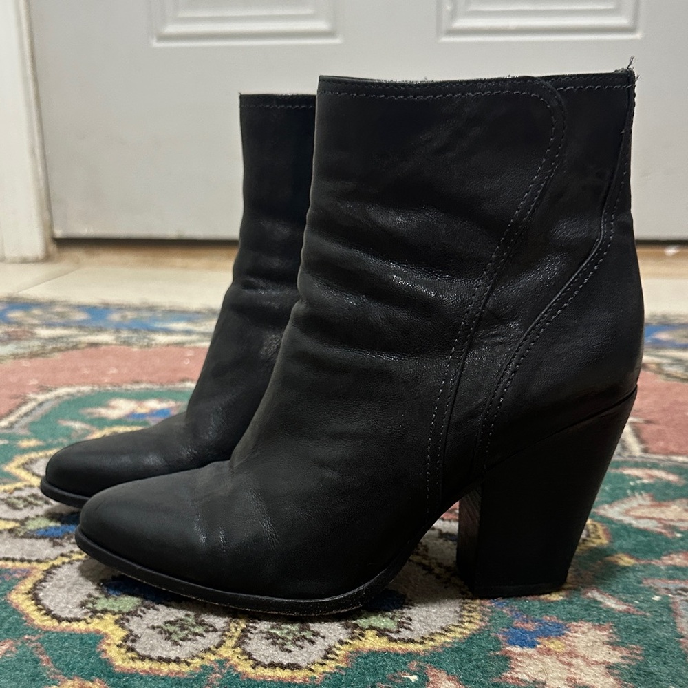Trask Black Ankle Booties